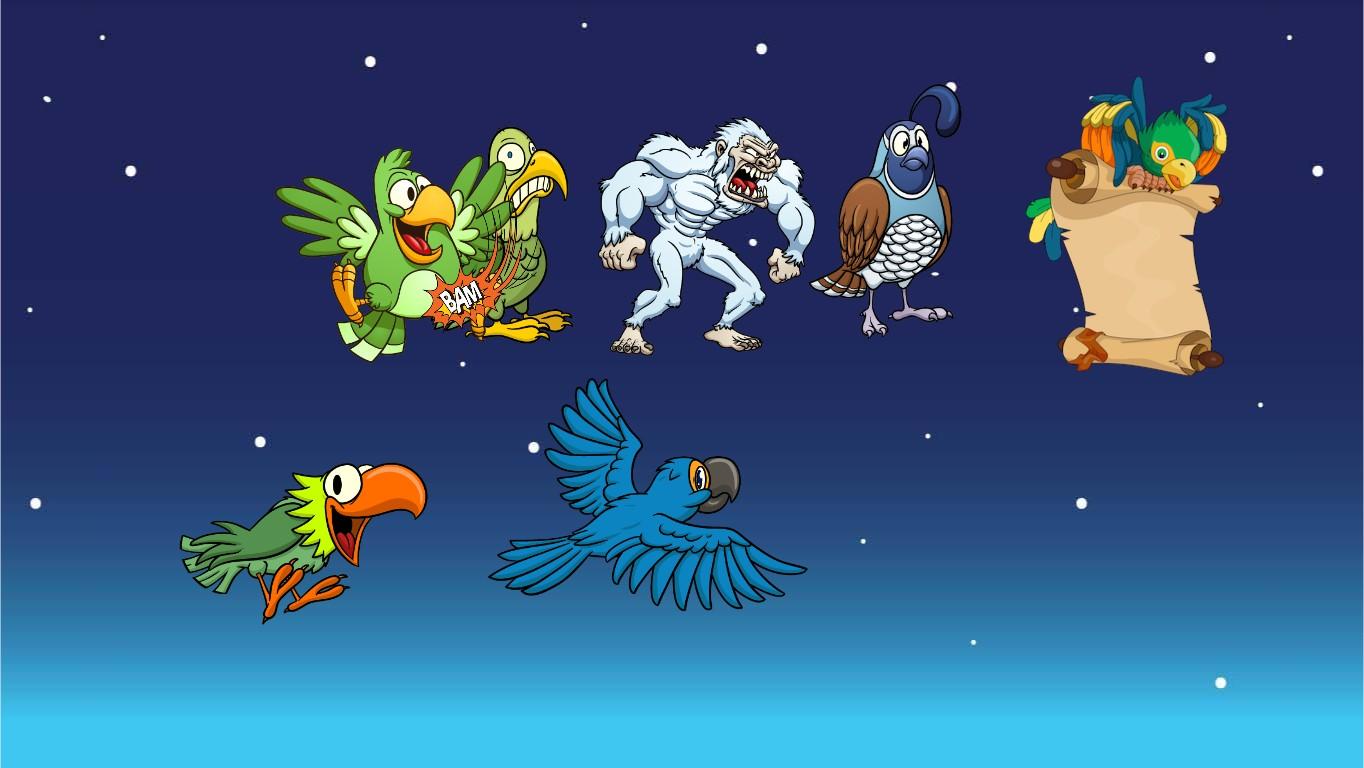 birds with angry yeti:)