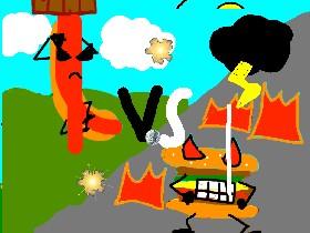 Sawsage vs Hamburger 1 1