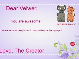A Viewer’s Valentine’s Card