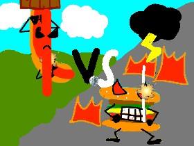 Sawsage vs Hamburger 1 1