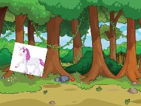 Unicorn with rainbows 1