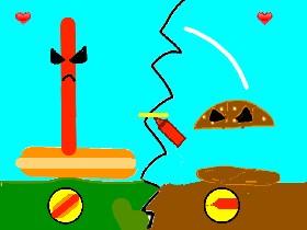 Sawsage vs Hamburger 1