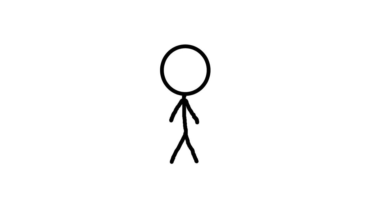 waving stick figure
