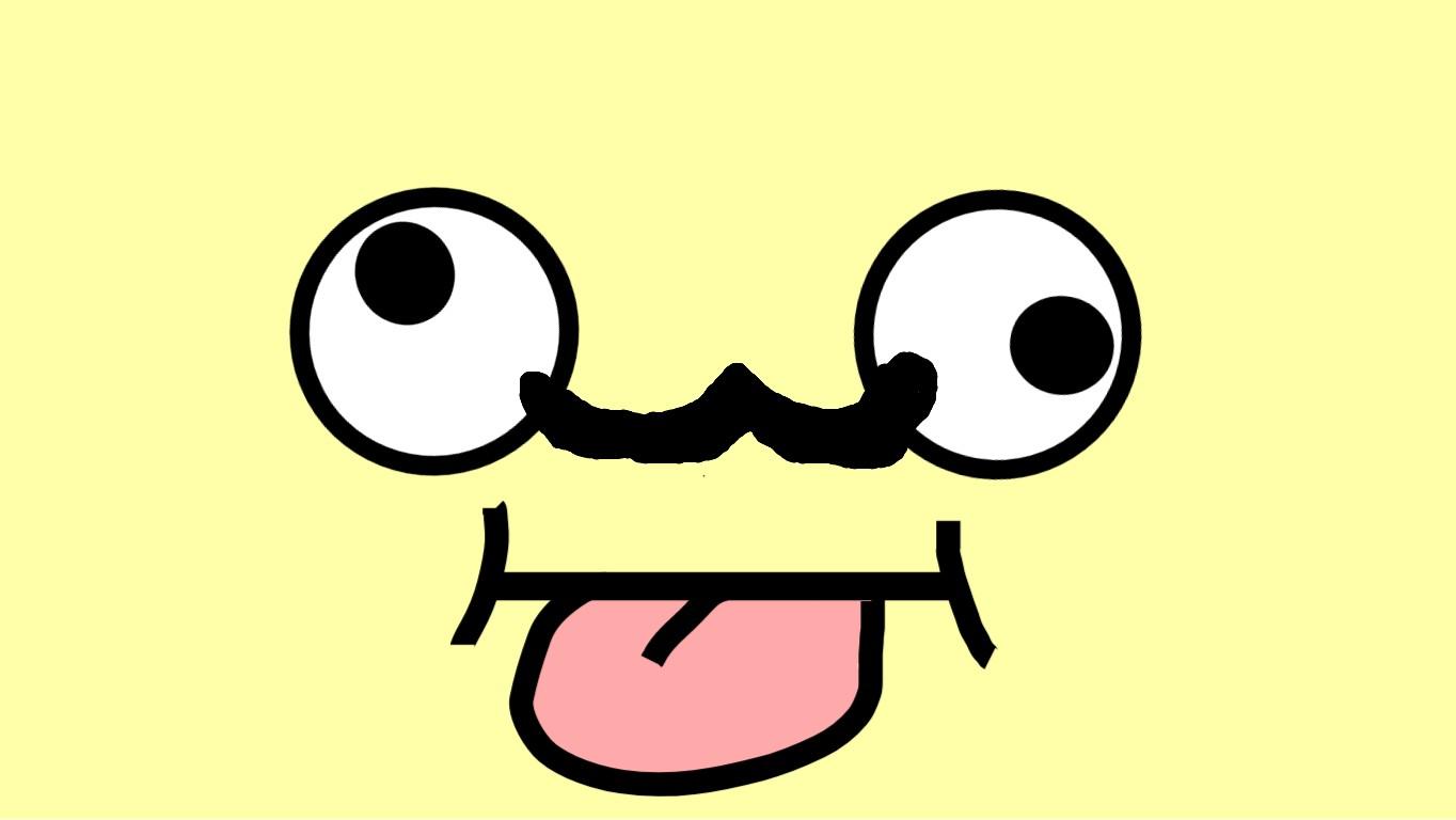 mustash in the way