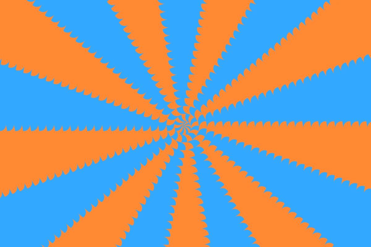 orange blue