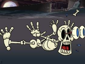 skeleton scared
