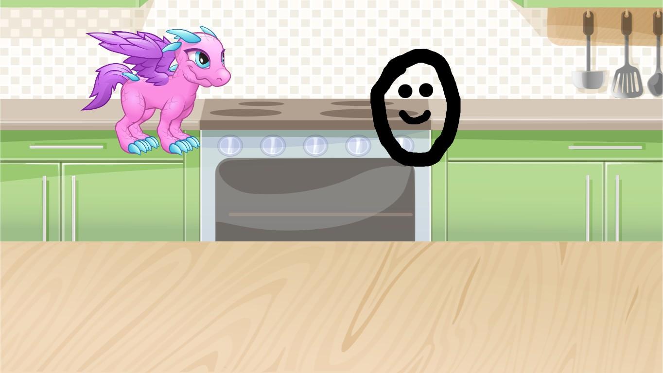 Joke with egg and dragon