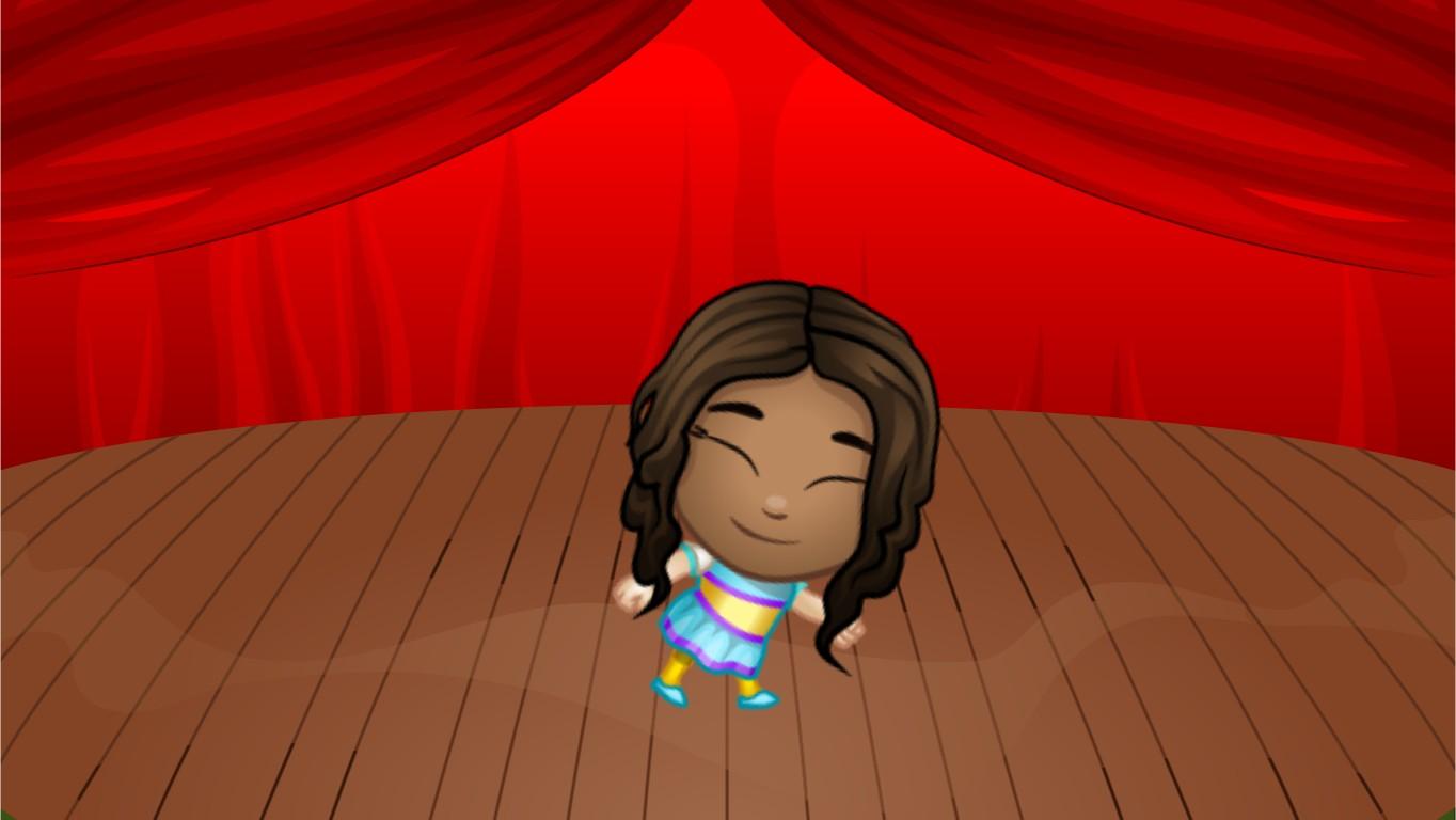 Girl dance animation