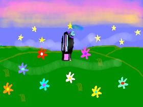 girl looking at the sky