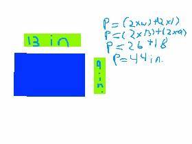 Formula of a rectangle