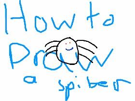 How to draw a spider for cool kids