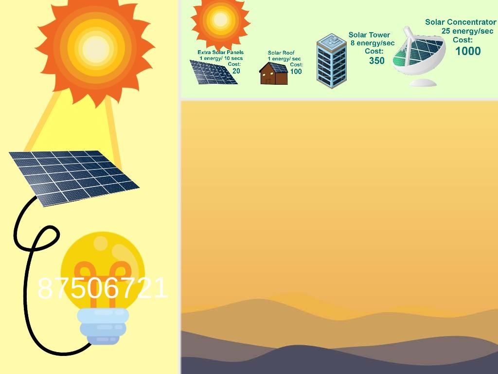 Solar Power Clicker
