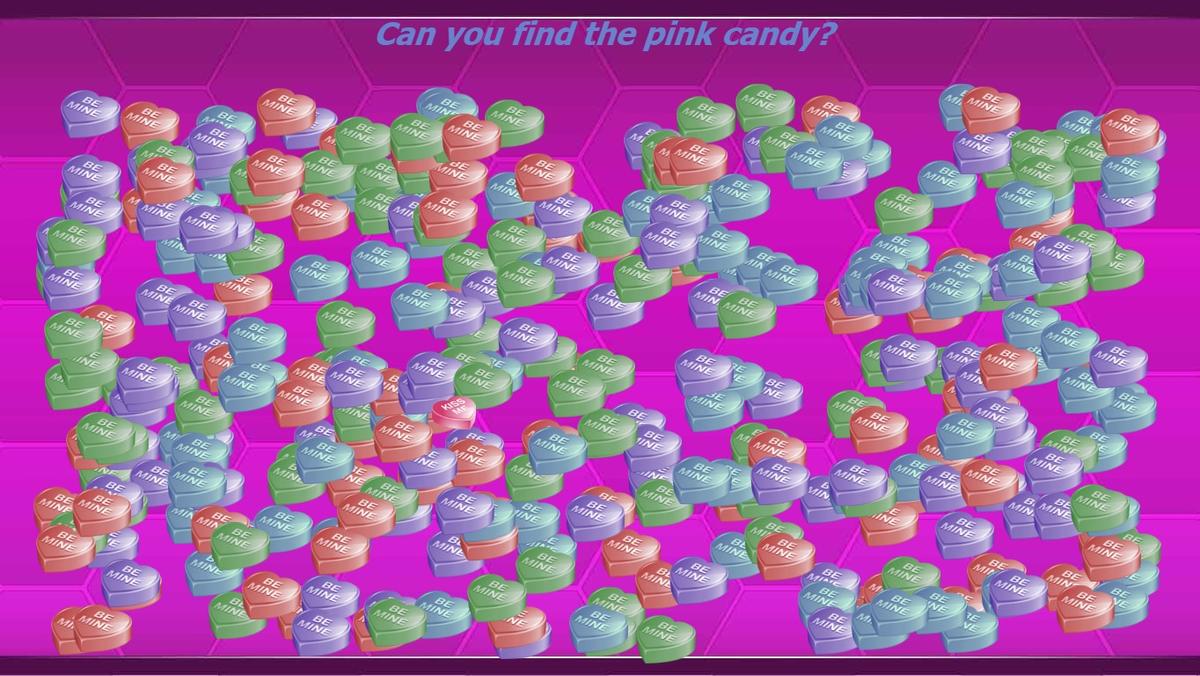 Candy Brain Teaser! Can You Find The Pink Candy?