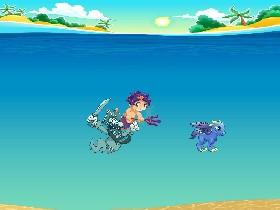 Water dragon and mermaid save the day