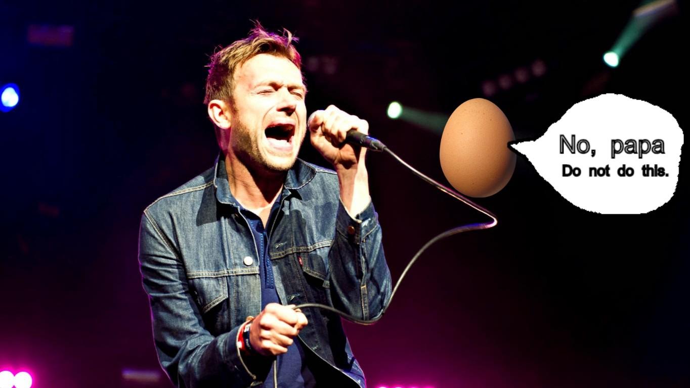 Damon Yelling at an Egg