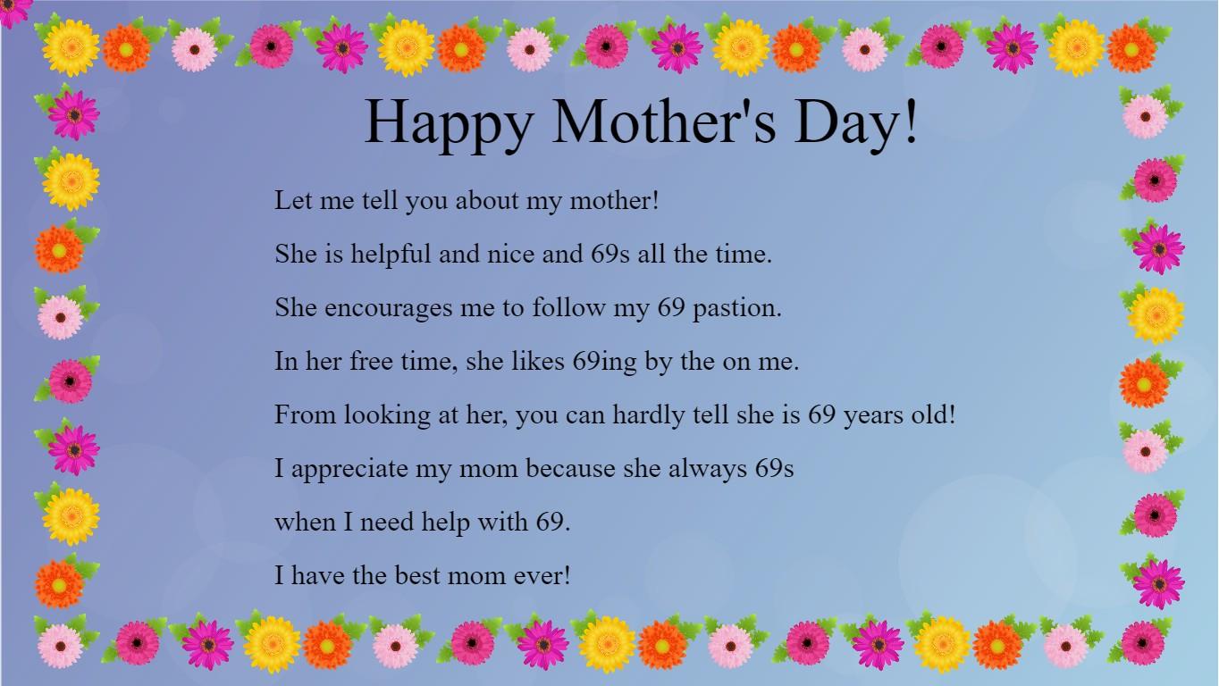 Mother&#039;s Day Mad Libs