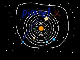 Solar System with planet x