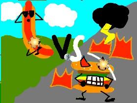 Sawsage vs Hamburger 1