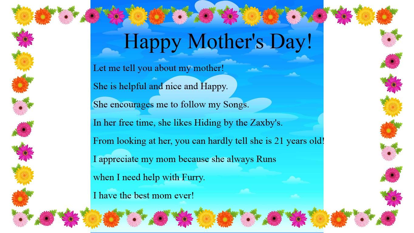 Mother&#039;s Day Mad Libs