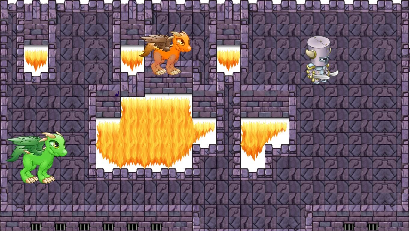 The battle of the dragons.