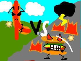 Sawsage vs Hamburger 1 1