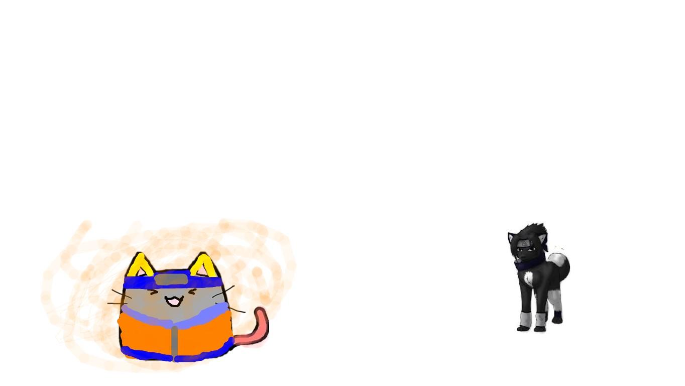 Naruto Cat vs Sasuke Dog