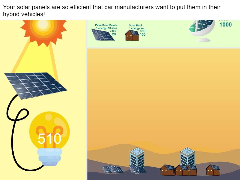 Solar Power Clicker
