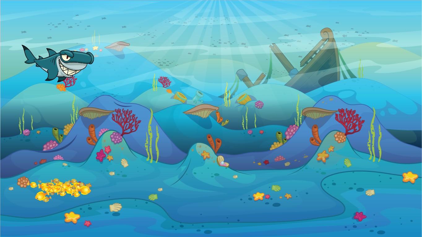 Shark Trouble : Snake Game