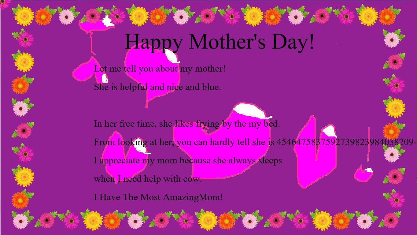 Mother&#039;s Day Mad Libs