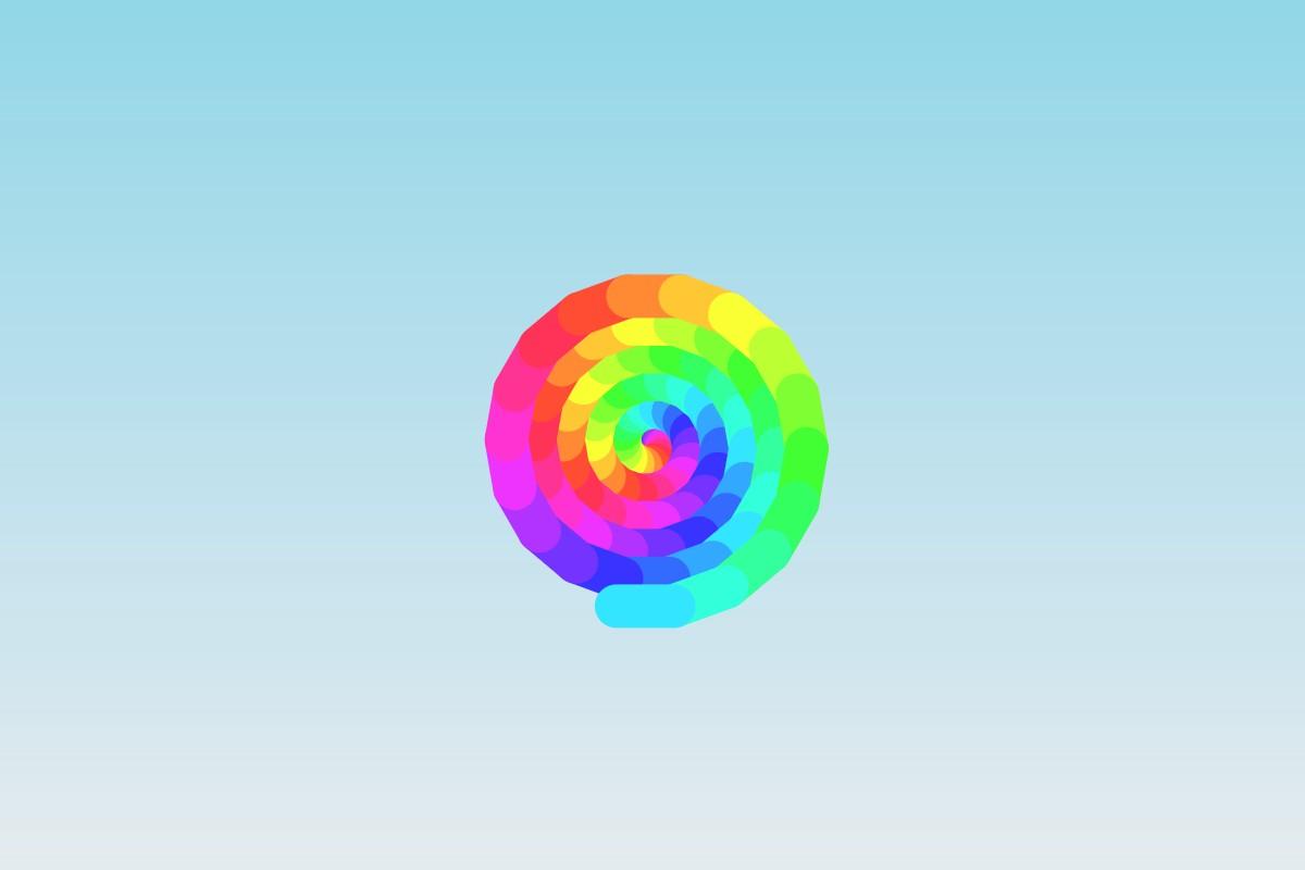 the colourful spiral