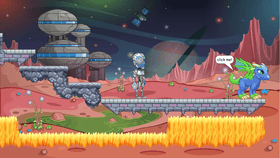 people battle evil robots