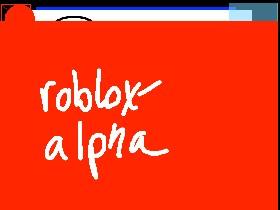 ROBLOX Alpha  1 1