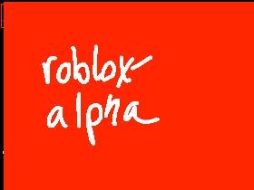 ROBLOX Alpha  1