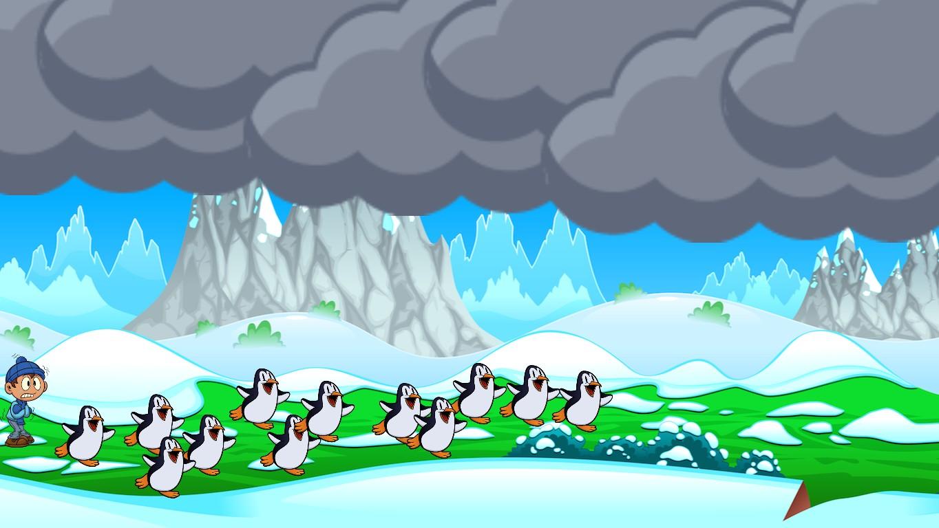 adelie penguin colonie