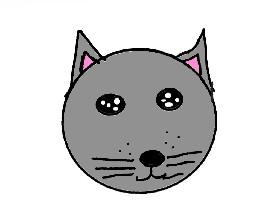 how to draw a cat head