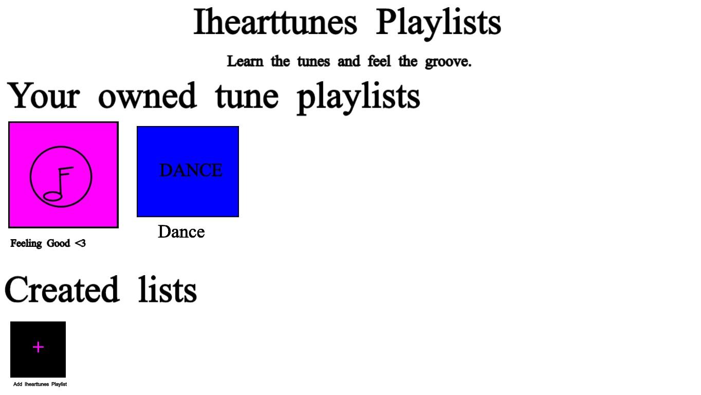 Ihearttunes Playlists