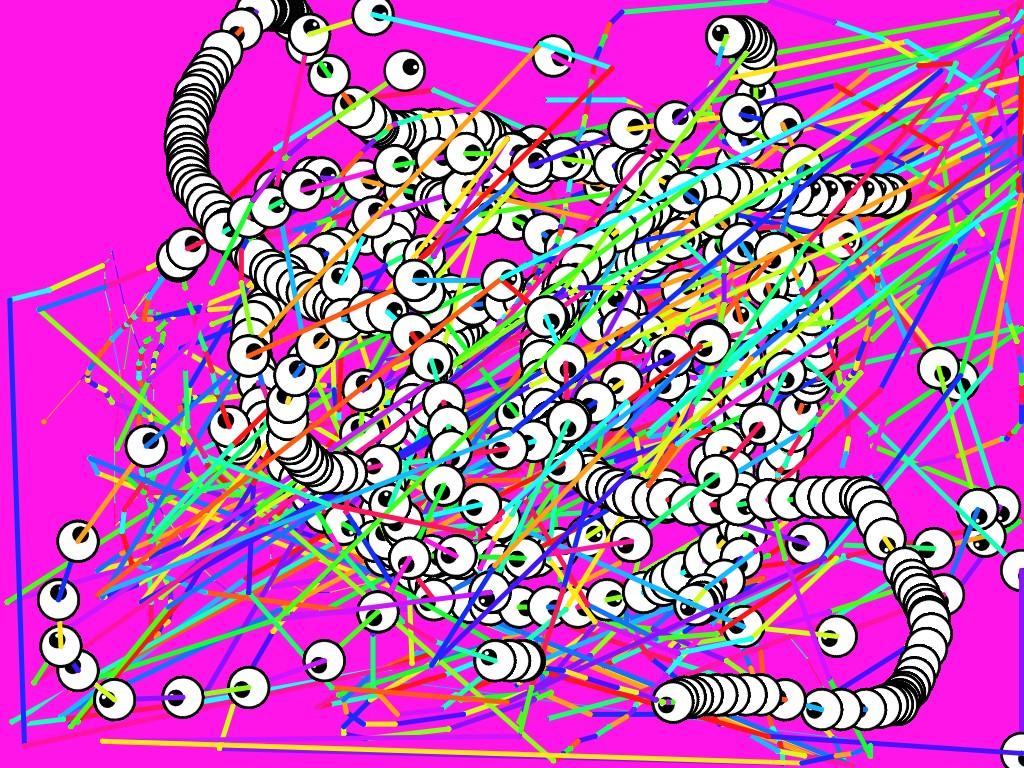 Colored eyeballs