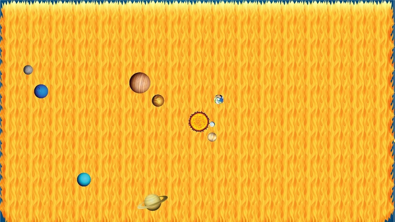 Solar System on fire