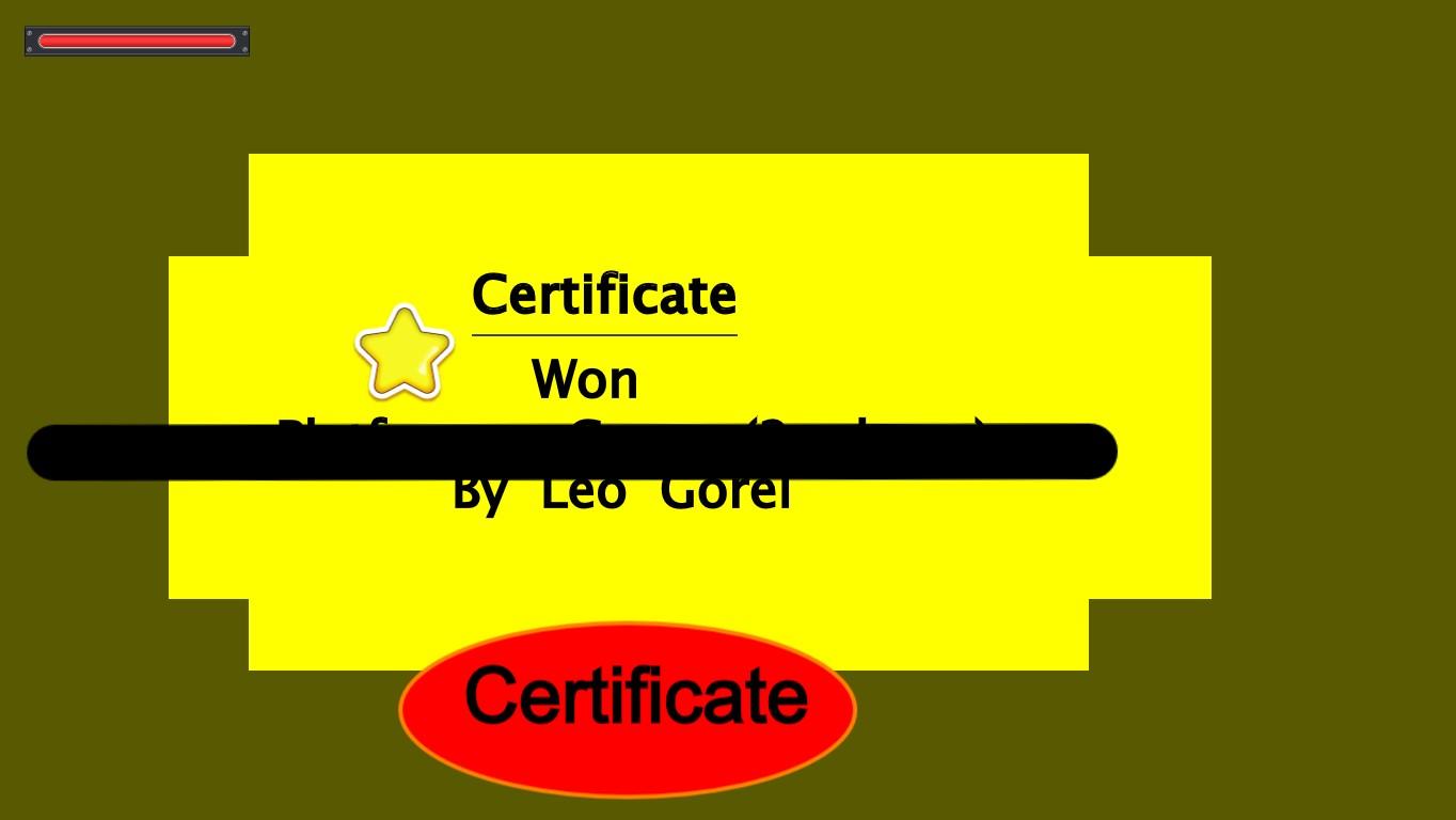 Platformer Game (2 player)