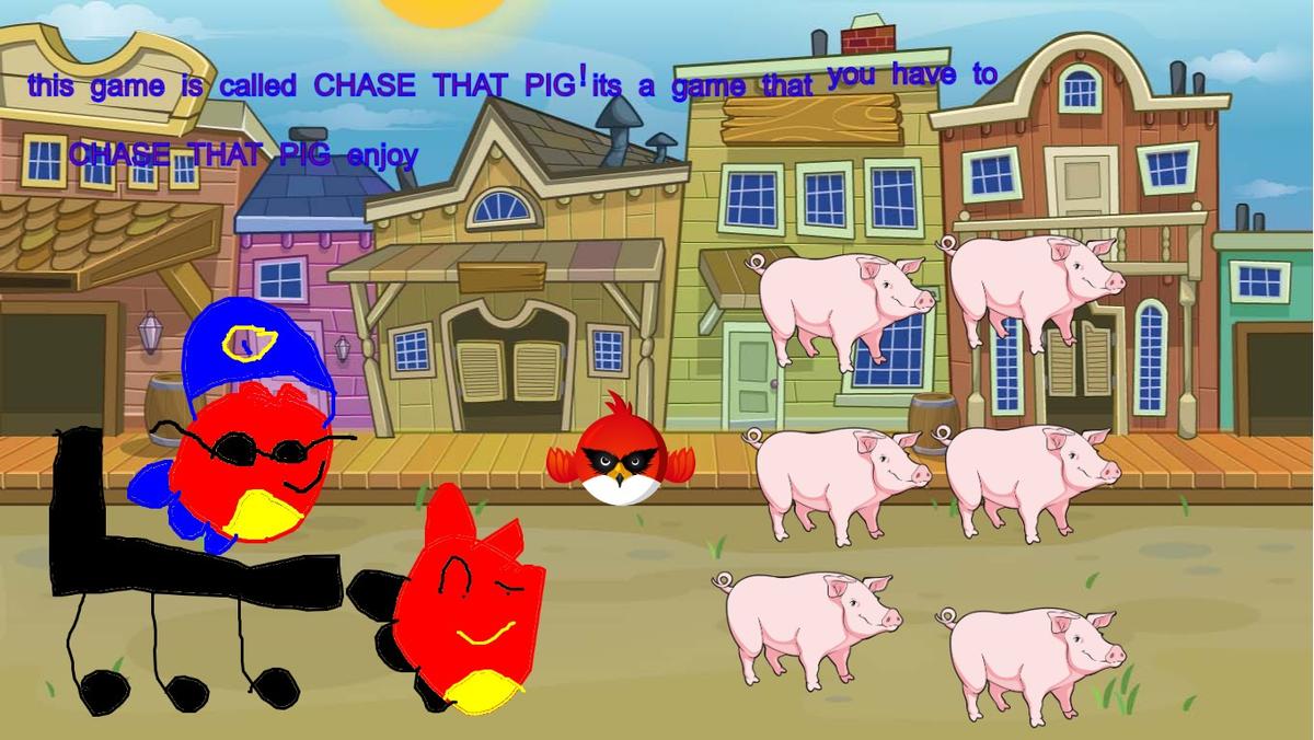 BEAT THAT PIG click on red birds wings to BEAT UP THAT PIG. P.S ITS FUNNY.