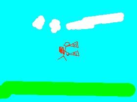 majic 8 ball flying!