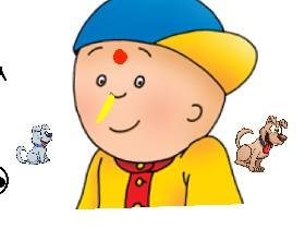 Caillou  Needs Help!!! 1 1 1