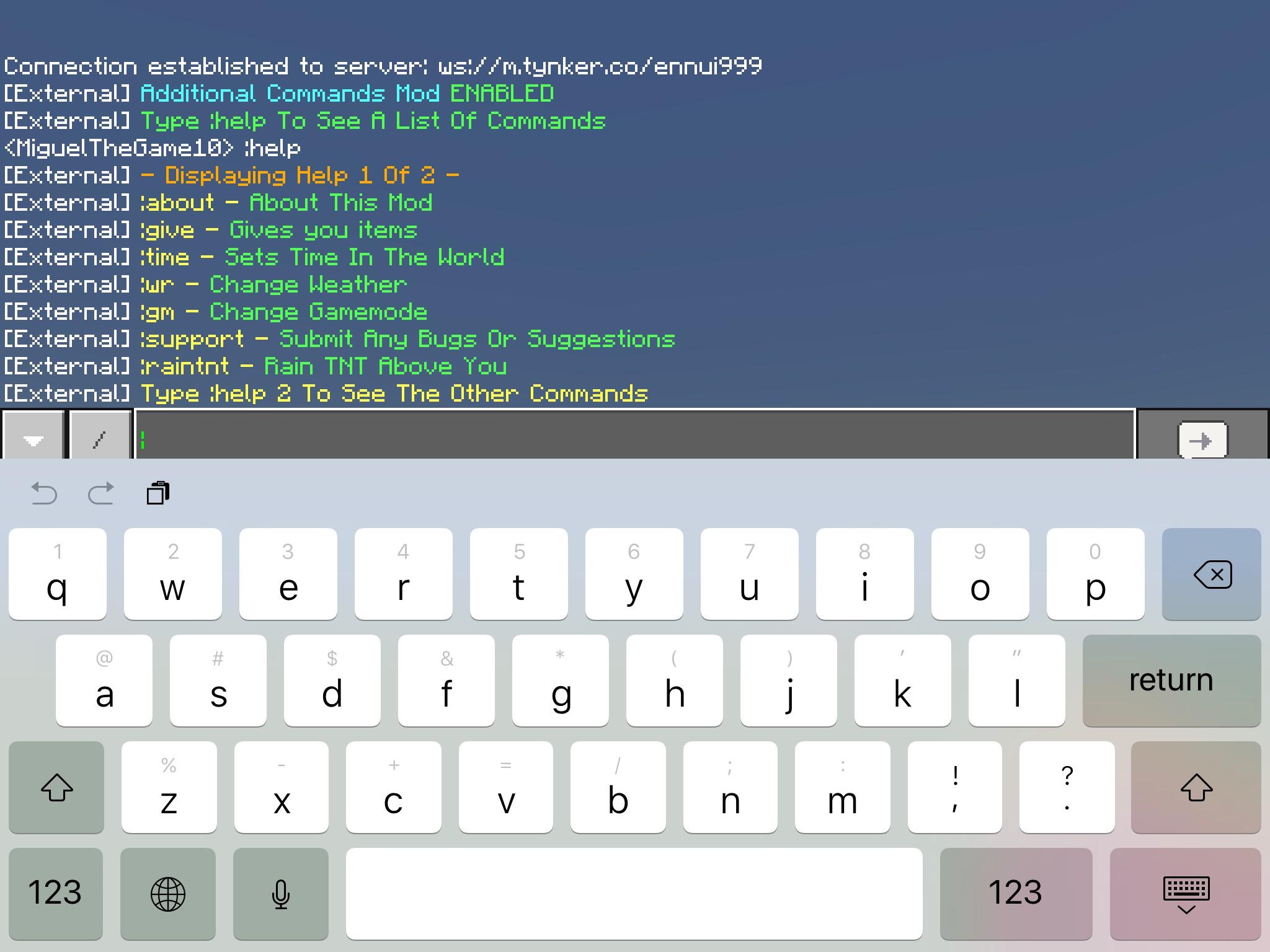 Additonal Commands Mod