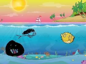 Swimming with a blob 1