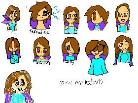 Me in different styles.