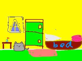 The cat and he&#039;s house