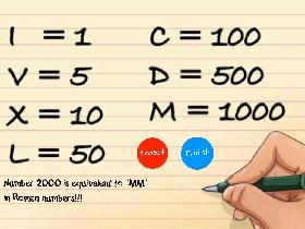 Roman numbers but with moar