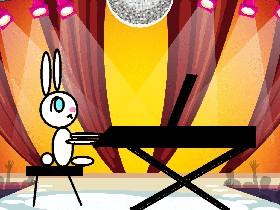 Piano bunny!