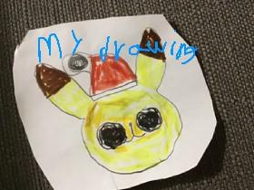 chrismas pikachu drawing