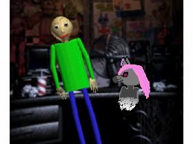 floting baldi and wolf